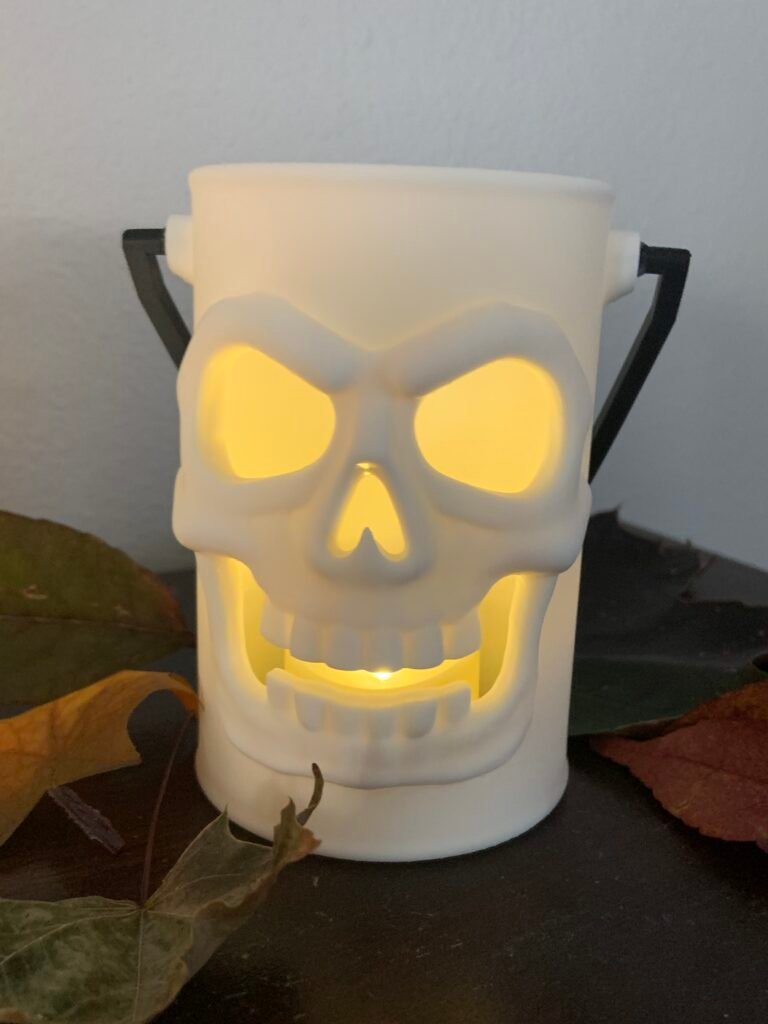 Halloween Votive Holder - Skull Lantern